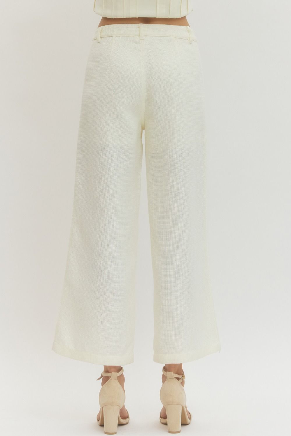 Ivory Twill Pants