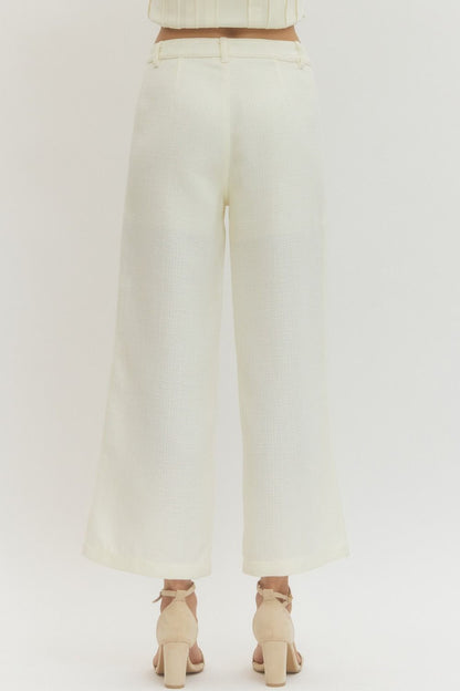 Ivory Twill Pants