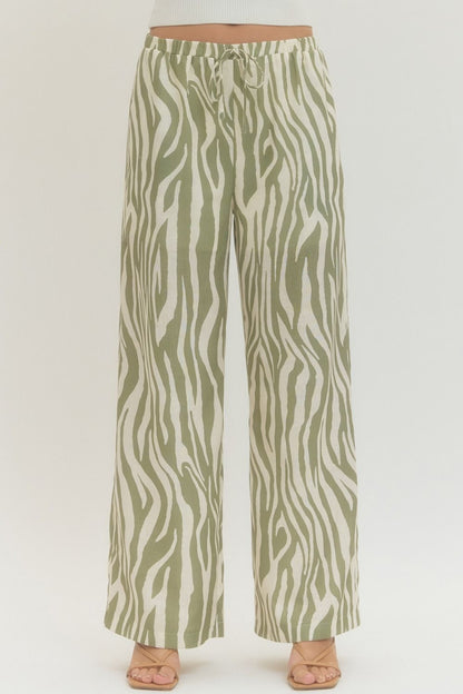 Marna Zebra Print Pants