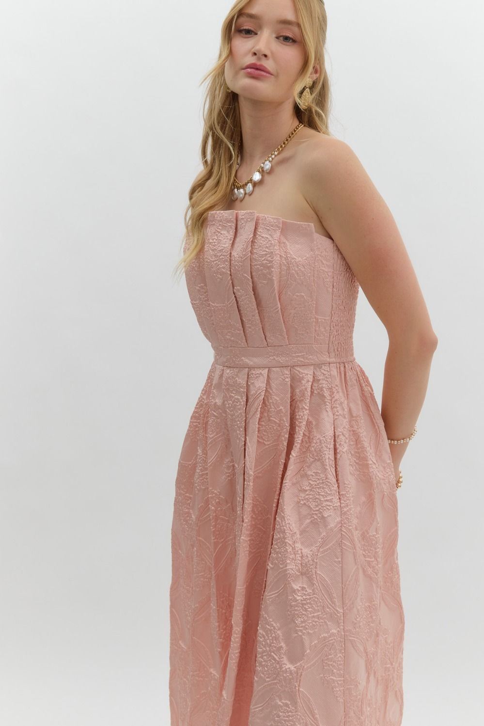 Blush & Bashful Midi Dress