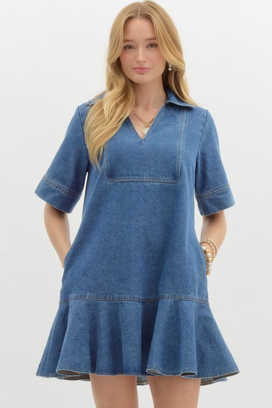 "Melody" Denim Dress