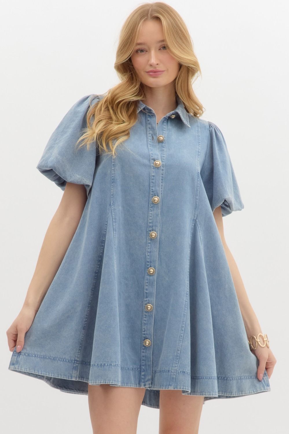 "Elouise" Denim Dress