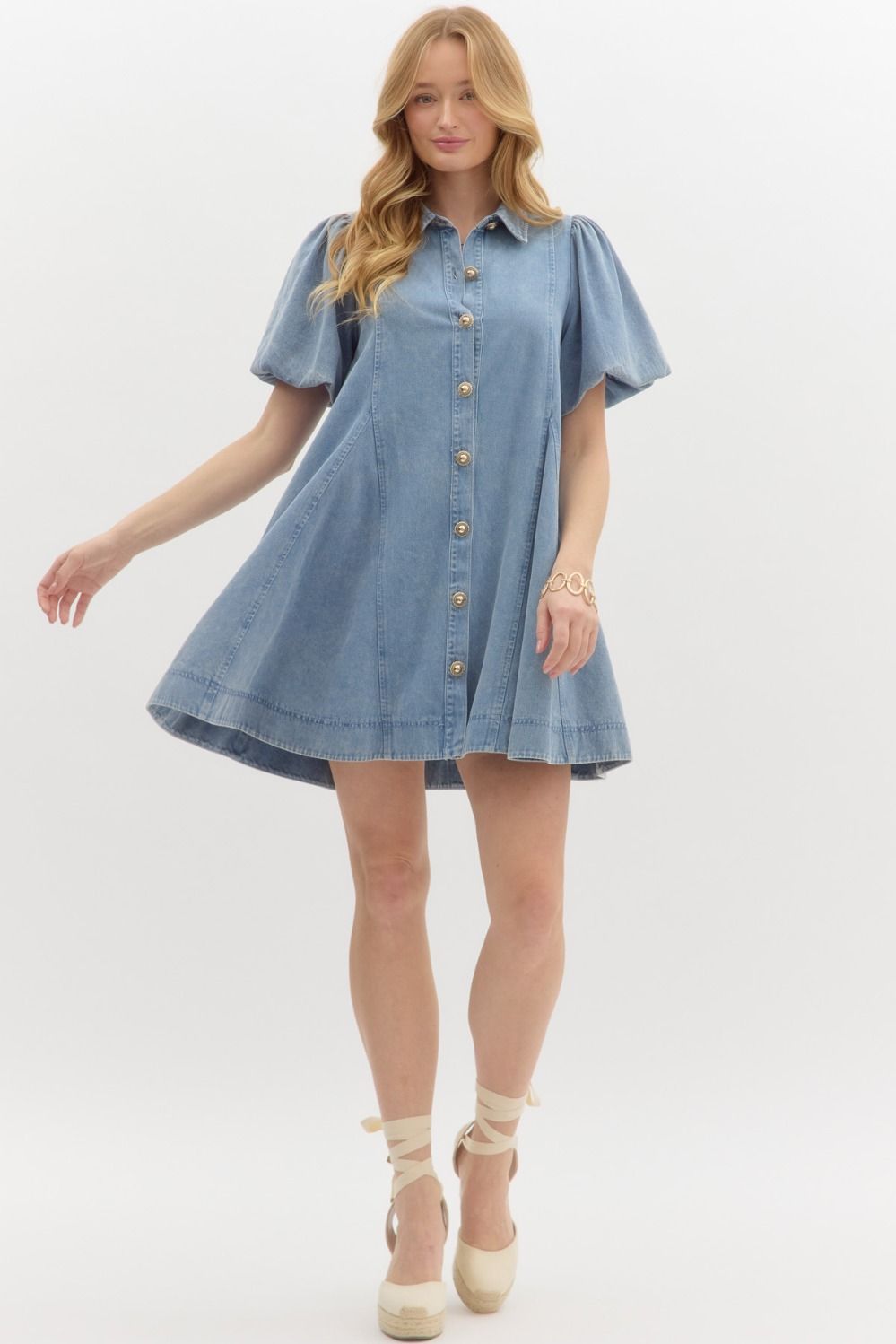 "Elouise" Denim Dress