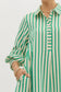 "Molly" Green Striped Dress