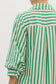 "Molly" Green Striped Dress