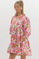 "Josie" Pink Floral Dress