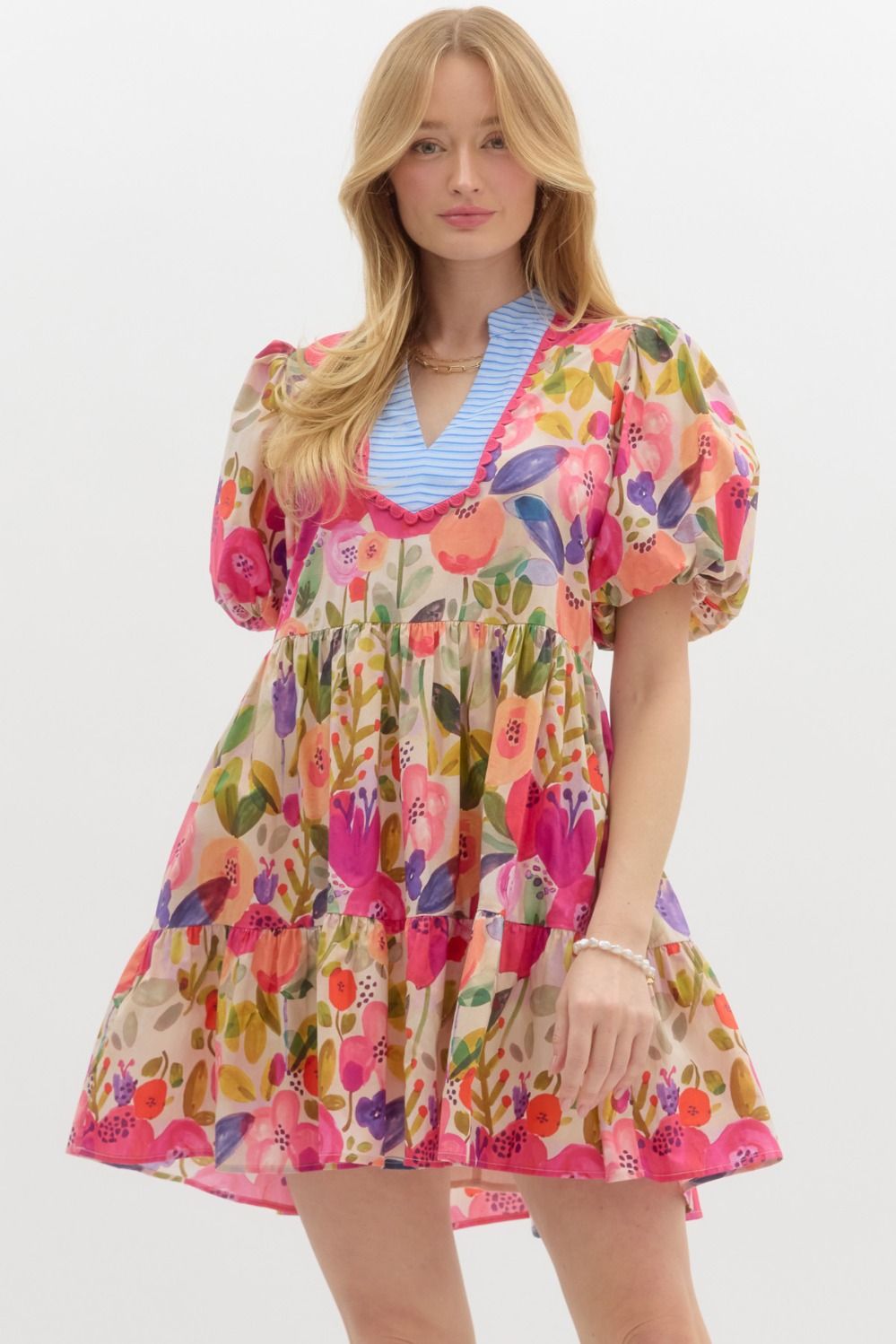 "Flora" Multi Color Dress