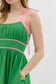 Peyton Pink and Green Midi Dress