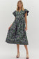 Multi Print Cotton Dress - Midi Dress
