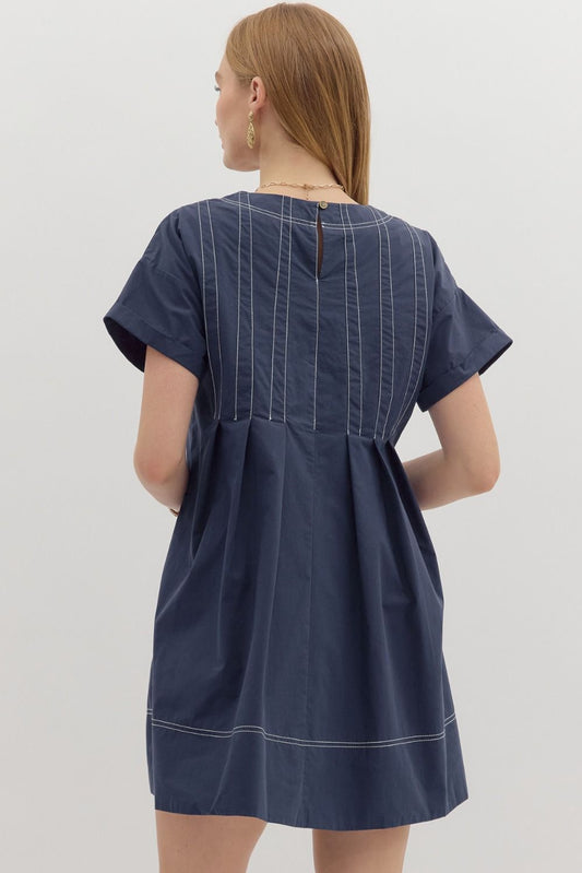 Fall In Navy Dress