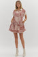 Hannah Abstract Short Dress