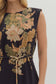 Susie Floral Black Midi Dress