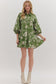 Sasha Green Floral Dress