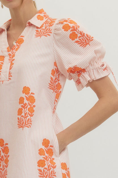 Jewel Print Denim Dress