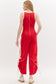 Solid Jersey Knit Jumpsuit