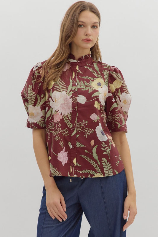 Laurel Floral Top