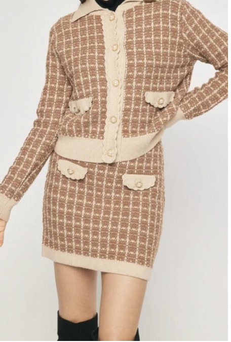 "Erika" Plaid Camel Jacket - The Perfect Gift Shop & Boutique