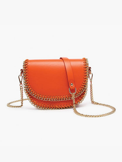 Istanbul Gold Chain Trim Crossbody | JN2561 : Greige