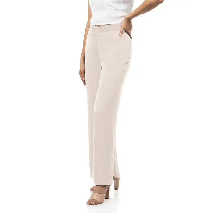 Rutched Waste Papyrus Satin Pants