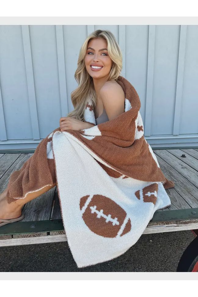 Football Cozy Blanket - 50" x 70" - The Perfect Gift Shop & Boutique