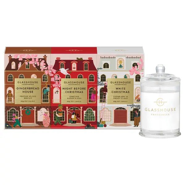 Glass House - Christmas Trio Candle Set - The Perfect Gift Shop & Boutique