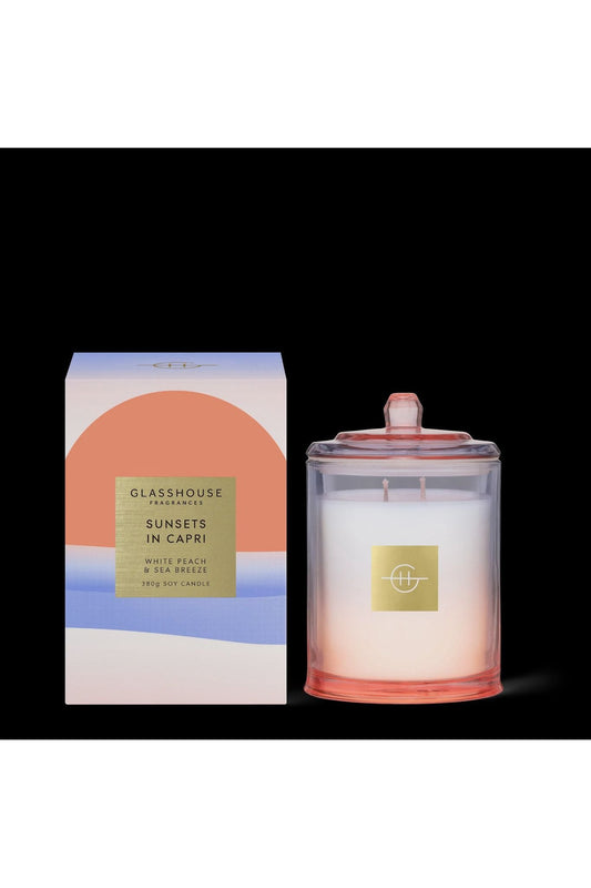 Glasshouse Fragrances - Sunsets in Capri 380g Candle - The Perfect Gift Shop & Boutique