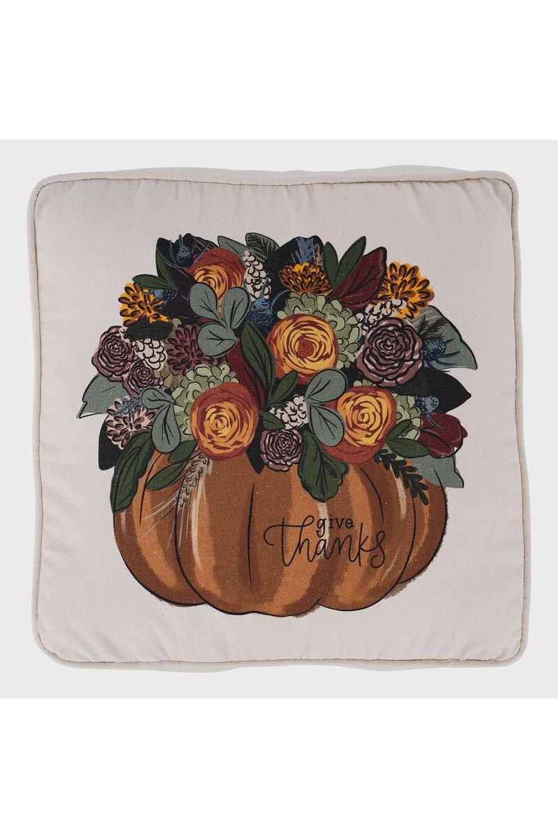 Glory Haus - Give Thanks Pumpkin Pillow - The Perfect Gift Shop & Boutique