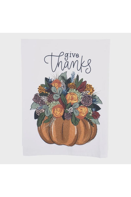 Glory Haus - Give Thanks Pumpkin Tea Towel - The Perfect Gift Shop & Boutique