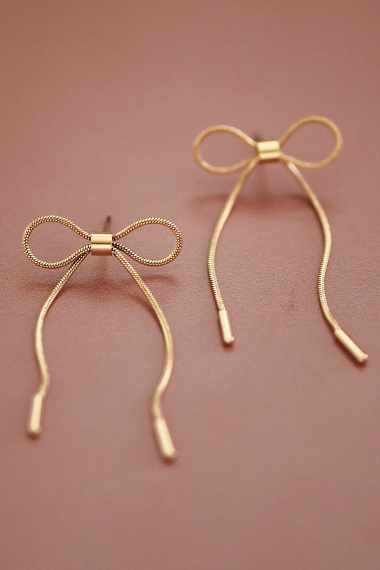 Gold Bow Earrings - The Perfect Gift Shop & Boutique