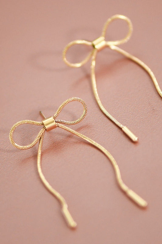 Gold Bow Earrings - The Perfect Gift Shop & Boutique