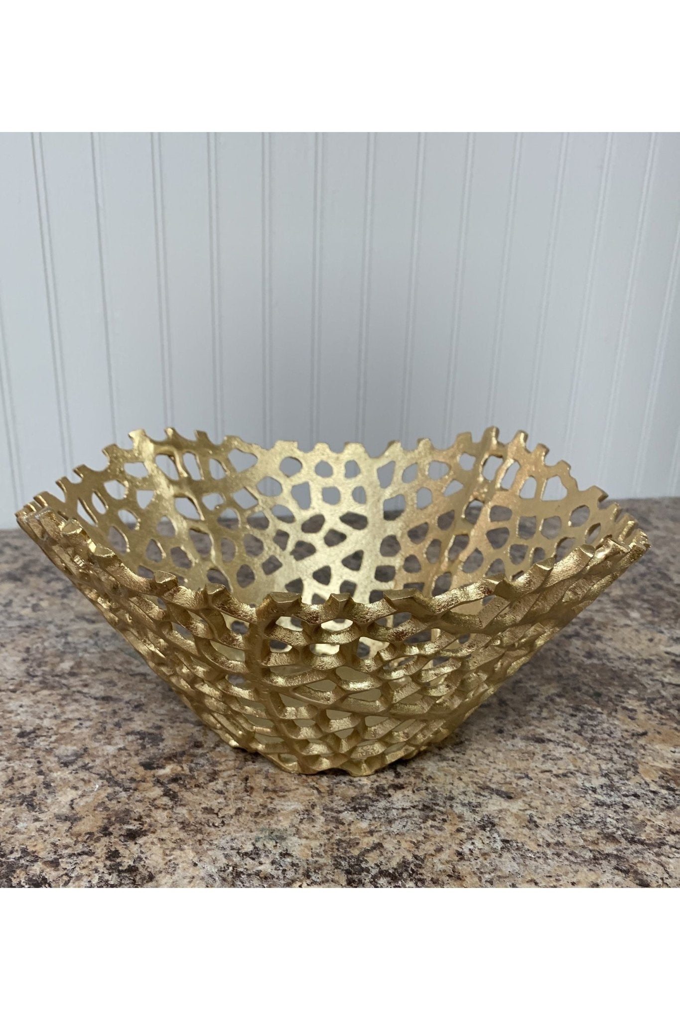 Gold Snack Bowl - Lattice Design - The Perfect Gift Shop & Boutique