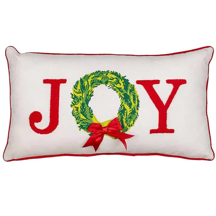 Grand Joy Wreath Holiday Pillow - The Perfect Gift Shop & Boutique