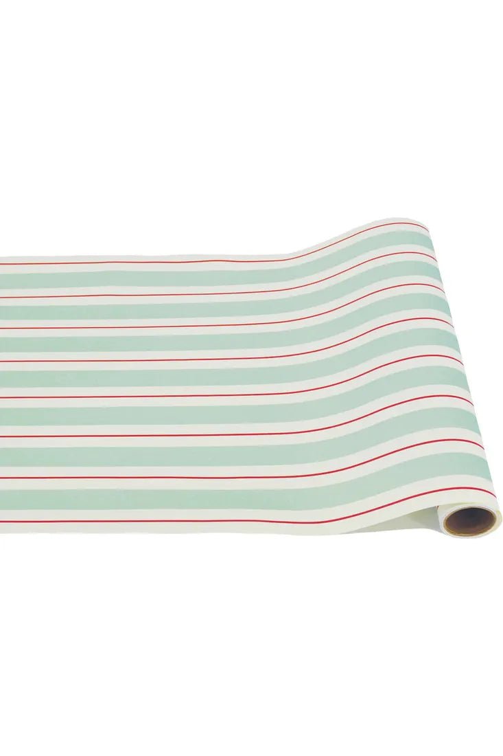 Hester and Cook - "Seafoam and Red Awning Stripe" Table Runner - The Perfect Gift Shop & Boutique