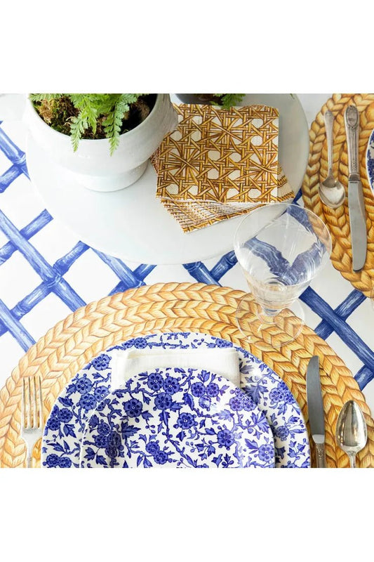 Hester & Cook - Kitchen Papers - Blue Lattice Runner - The Perfect Gift Shop & Boutique