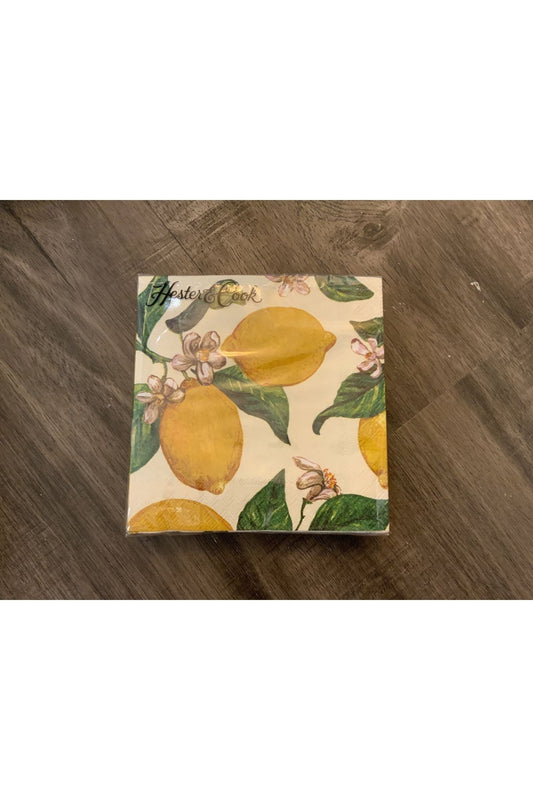 Hester & Cook Lemons Cocktail Napkins - The Perfect Gift Shop & Boutique