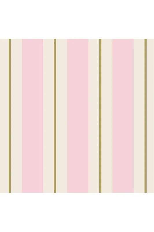 Hester & Cook Pink & Gold Awning Stripe Guest Napkins - The Perfect Gift Shop & Boutique