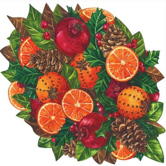 Hester & Cook Winter Citrus Die Cut Placemats - The Perfect Gift Shop & Boutique