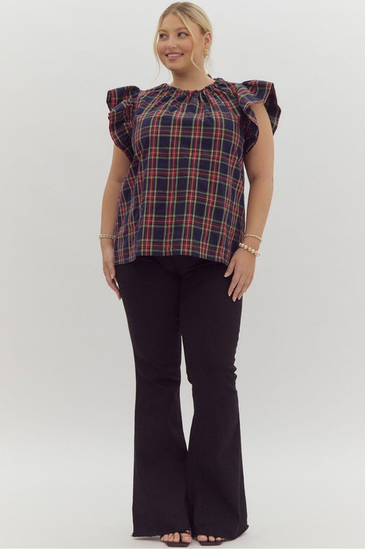 "Ivy" Plaid Holiday Plus Size Top - The Perfect Gift Shop & Boutique