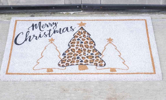 Leopard Christmas Tree Coir Doormat - The Perfect Gift Shop & Boutique