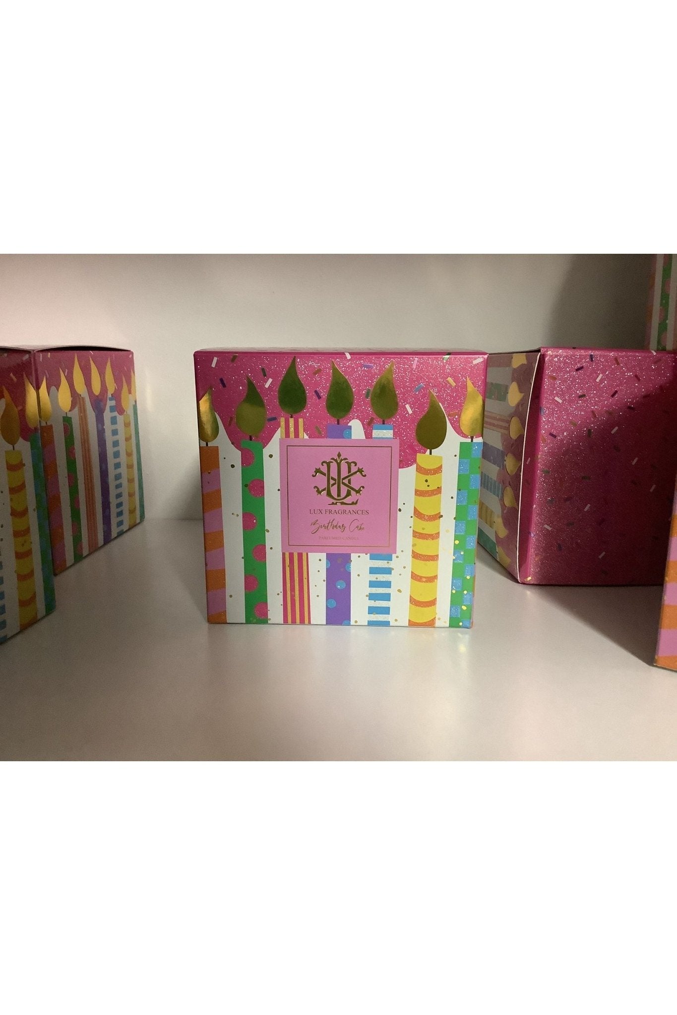 LUX FRAGRANCES - Birthday Cake - 08oz. Designer Box - The Perfect Gift Shop & Boutique