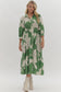 "Maggie" Green Floral Dress - The Perfect Gift Shop & Boutique