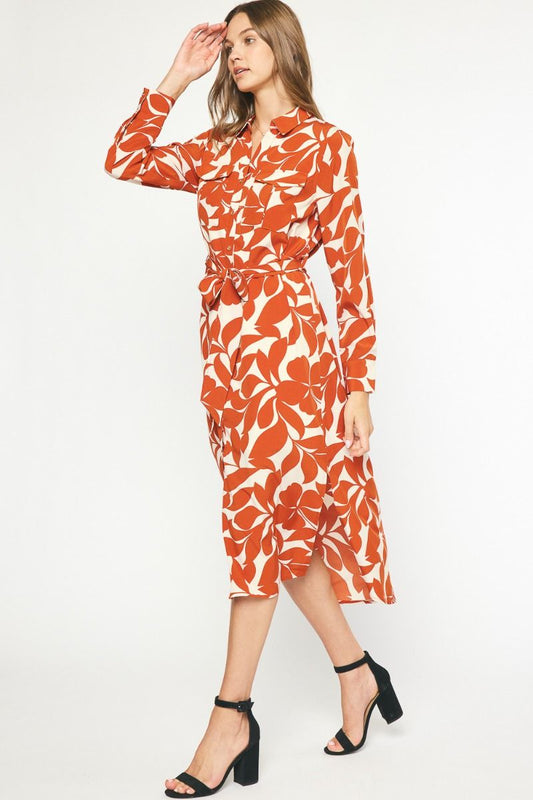 "Marsha" Floral Print Midi Dress - The Perfect Gift Shop & Boutique