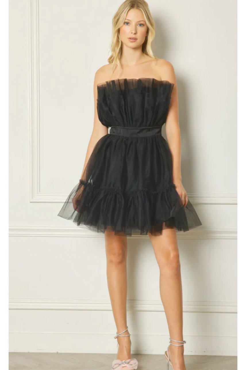 New "Elegance" Black Tiered Tulle Dress - The Perfect Gift Shop & Boutique