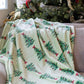 Noelle Tree Throw Light green/ Multi 50x60 holiday blanket - The Perfect Gift Shop & Boutique