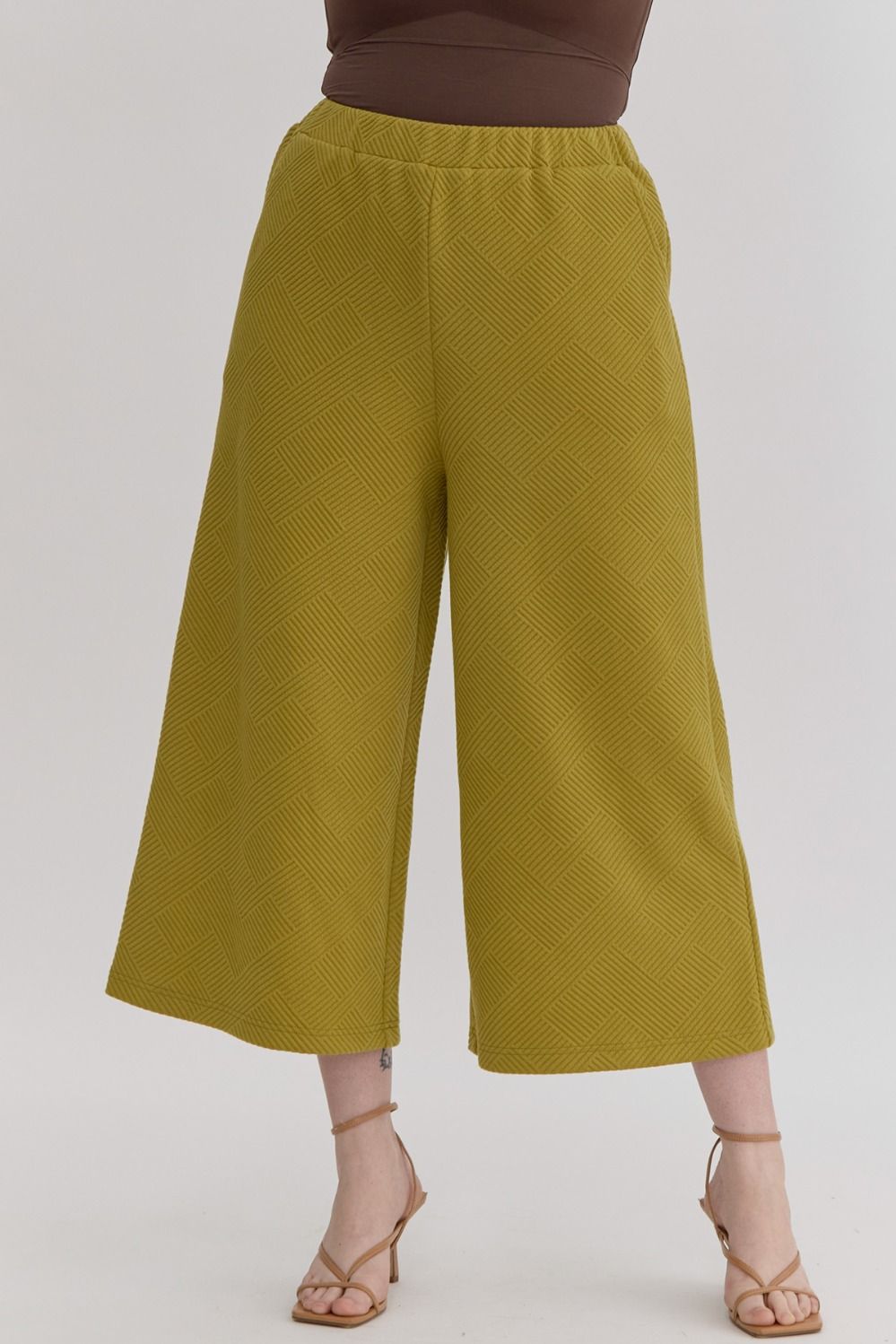 "Olive" Cropped Pants - The Perfect Gift Shop & Boutique