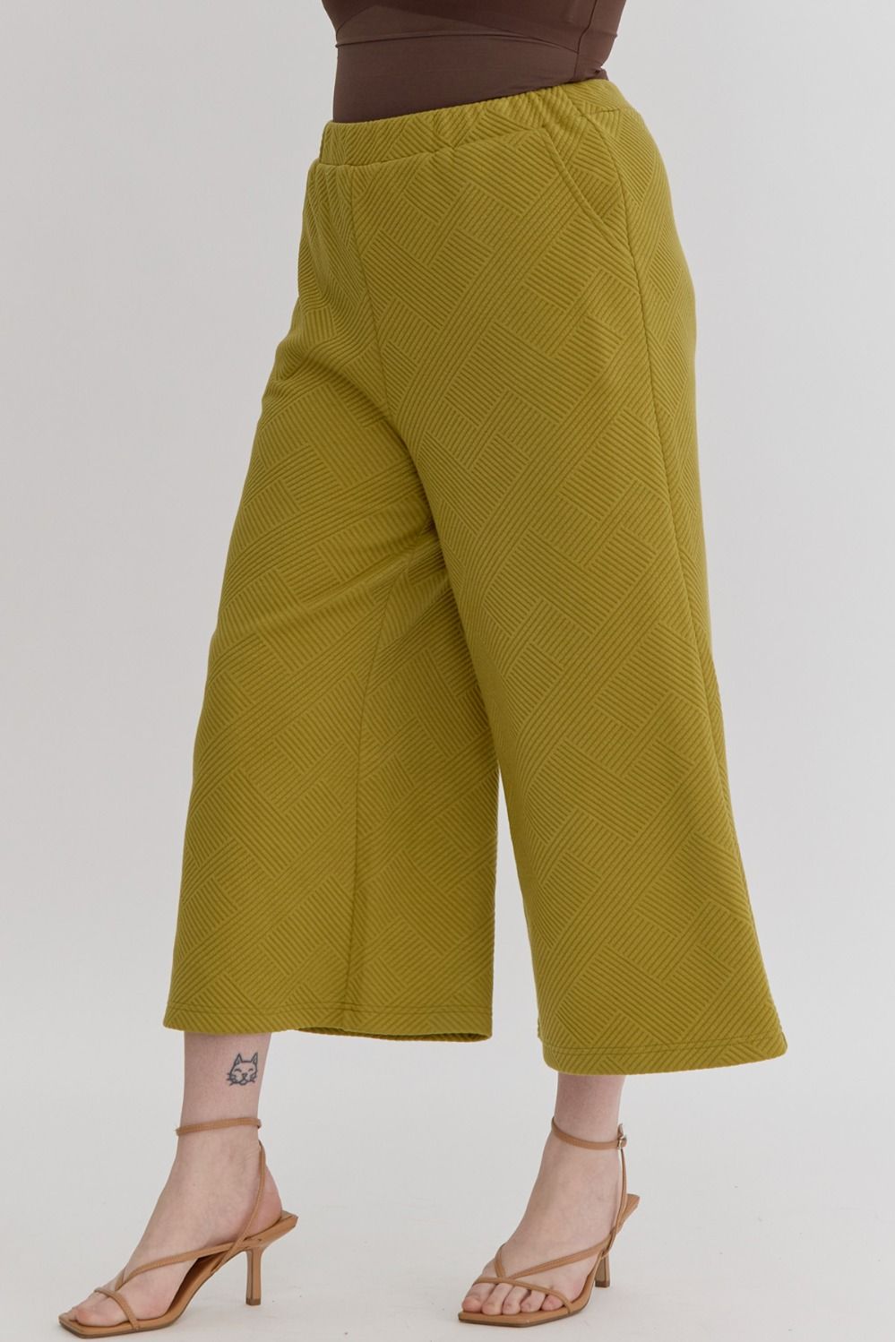 "Olive" Cropped Pants - The Perfect Gift Shop & Boutique