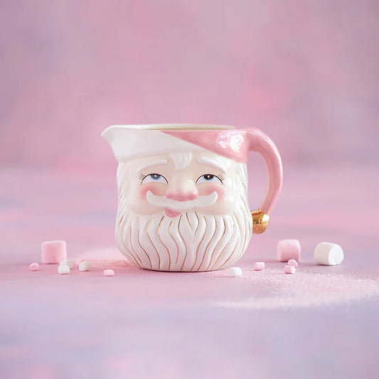 Papa Noel Pink Holiday Pitcher - The Perfect Gift Shop & Boutique