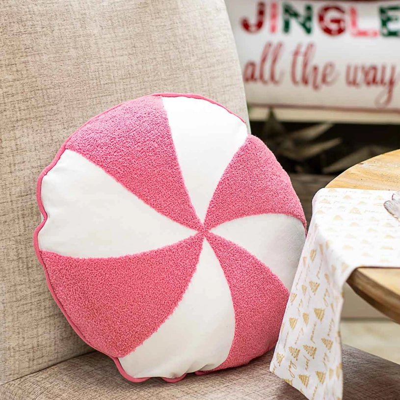 Peppermint Holiday Pillow 18x18 - The Perfect Gift Shop & Boutique