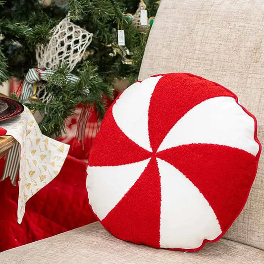 Peppermint Holiday Pillow 18x18 - The Perfect Gift Shop & Boutique