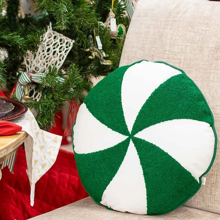 Peppermint Holiday Pillow 18x18 - The Perfect Gift Shop & Boutique